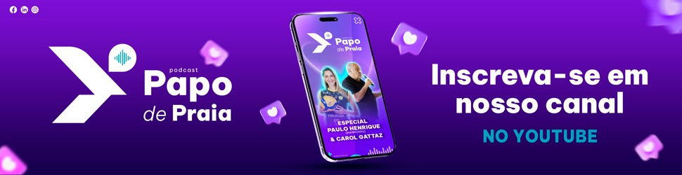 Praia Clube Podcast - Papo de Praia banner 970x250px