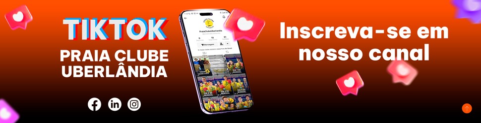 Praia clube tiktok banner anunciante
